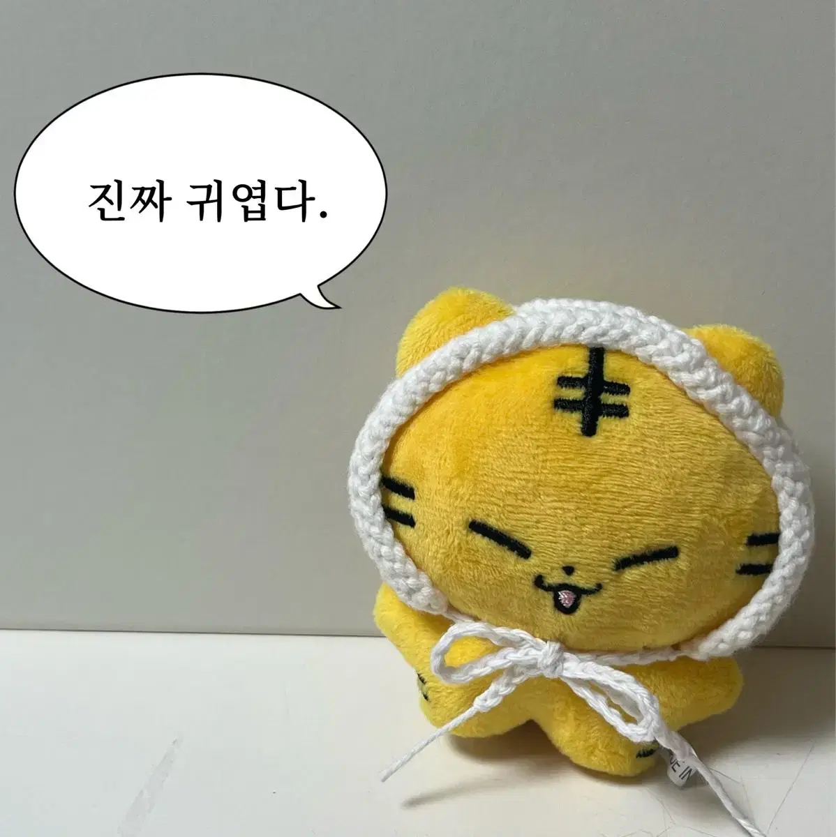 10cm 인형옷 뜨개질 귀도리